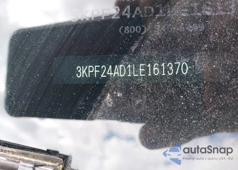 2020 Kia Forte Lxs z USA, uszkodzony, nr VIN 3KPF24AD1LE161370